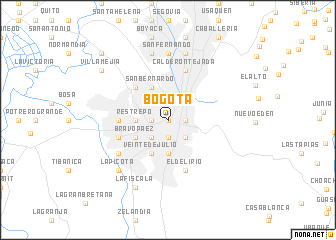 map of Bogotá