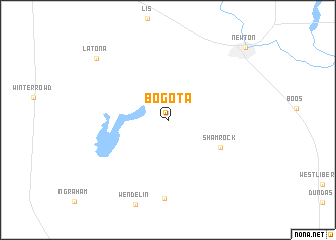 map of Bogota