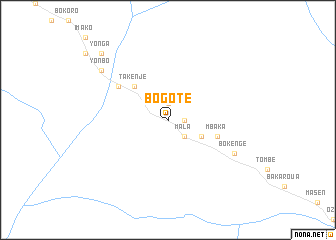 map of Bogoté