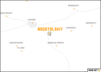 map of Bogotol\