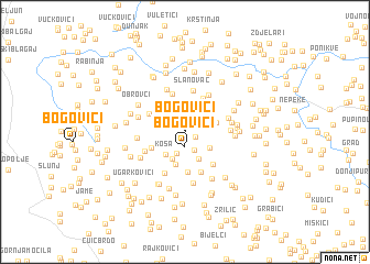 map of Bogovići