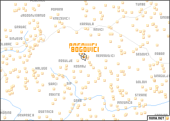 map of Bogovići