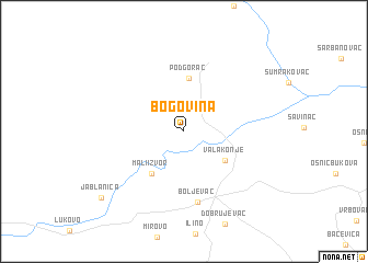 map of Bogovina