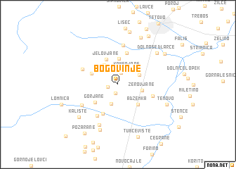 map of Bogovinje