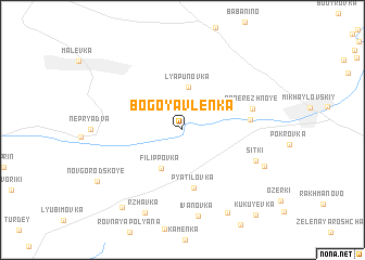 map of Bogoyavlenka