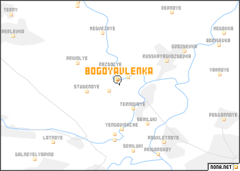 map of Bogoyavlenka