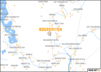 map of Bogrenīyeh