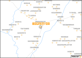 map of Bogrényoa