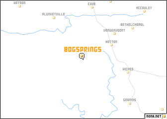 map of Bog Springs