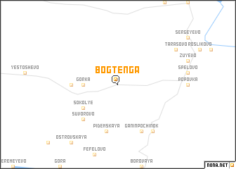 map of Bogten\