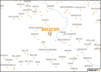 map of Bogućani