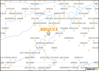 map of Bogucice