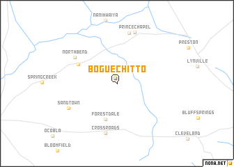 map of Bogue Chitto