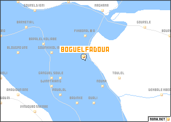 map of Boguel Fadoua