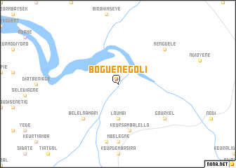 map of Boguène Goli