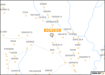 map of Boguéoa