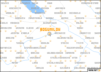 map of Bogumiłów