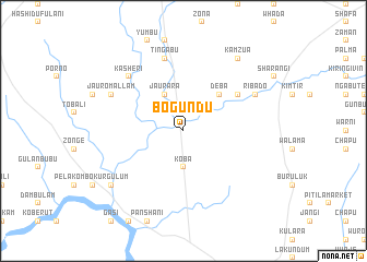 map of Bogundu