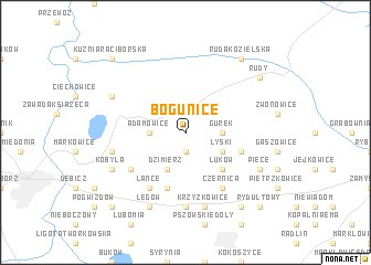 map of Bogunice