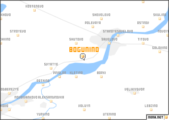 map of Bogunino