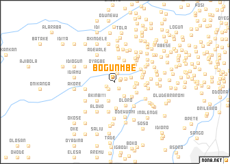 map of Bogunmbe