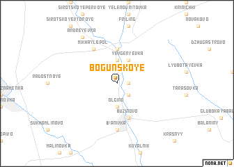 map of Bogunskoye