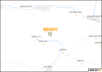 map of Boguny