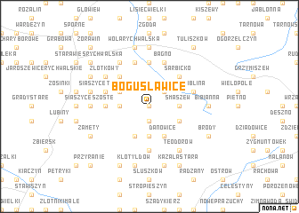 map of Bogusławice