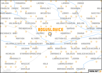 map of Bogusławice