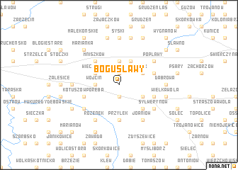 map of Bogusławy