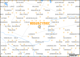 map of Boguszyniec