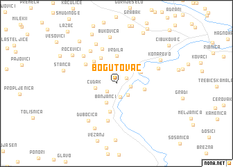 map of Bogutovac