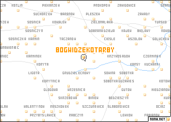 map of Bógwidze Kotarby