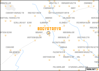 map of Bogyatanya