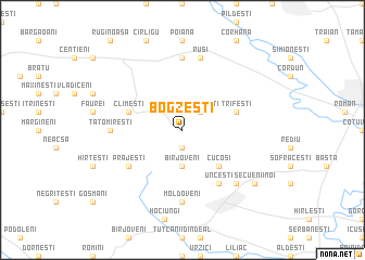 map of Bogzeşti