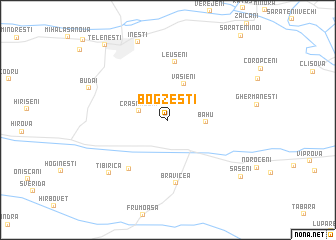 map of Bogzeşti