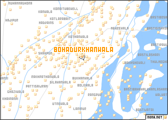 map of Bohādur Khānwāla