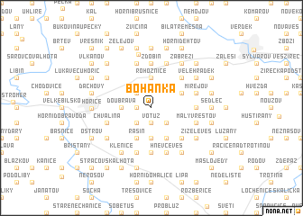 map of Boháňka