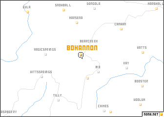 map of Bohannon