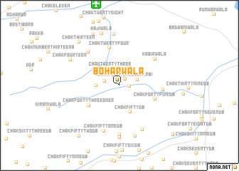 map of Boharwāla