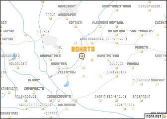 map of Bohatá