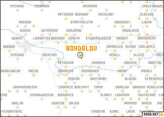 map of Bohdalov