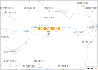 map of Bohdanivka