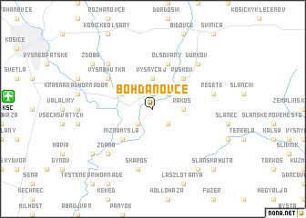 map of Bohdanovce