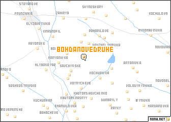 map of Bohdanove Druhe