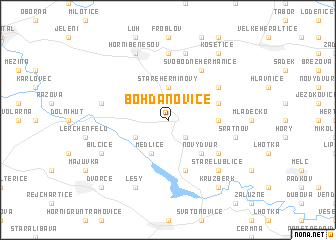 map of Bohdanovice