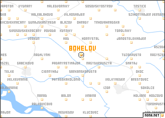 map of Boheľov