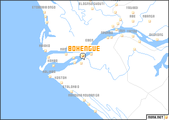 map of Bohengué