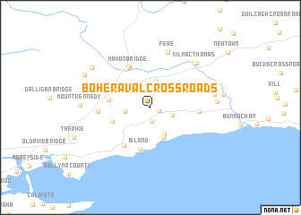 map of Boheraval Cross Roads