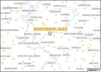 map of Boherbaun Lower